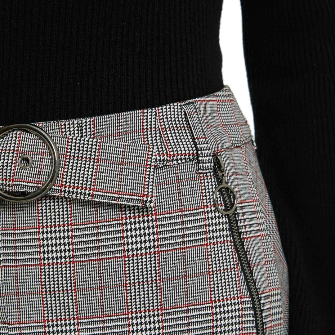Morgan pants PONATI.F gris/rouge Morgan pants PONATI.F gris/rouge