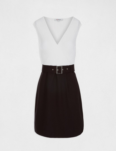 Morgan Dress RMDRO.N NOIR/OFF WHITE Morgan Dress RMDRO.N NOIR/OFF WHITE