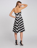 Morgan Dress RAMINA.F NOIR/OF WHITE Morgan Dress RAMINA.F NOIR/OF WHITE