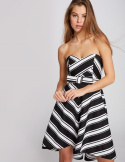 Morgan Dress RAMINA.F NOIR/OF WHITE Morgan Dress RAMINA.F NOIR/OF WHITE