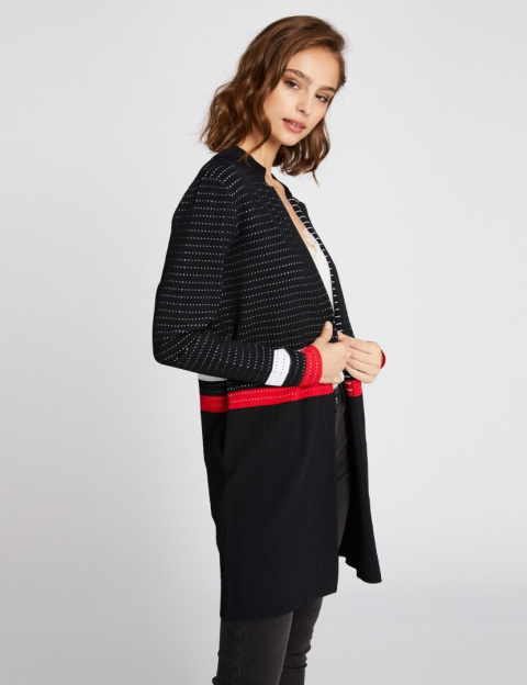 Morgan Sweater MOXFO.N NOIR/ROUGE Morgan Sweater MOXFO.N NOIR/ROUGE