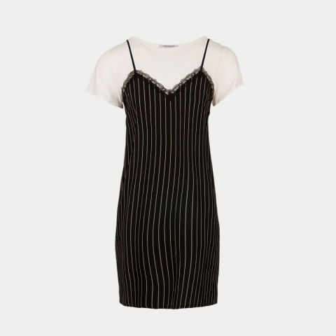 Morgan Dress RSUZY.P NOIR/OFF WHITE Morgan Dress RSUZY.P NOIR/OFF WHITE