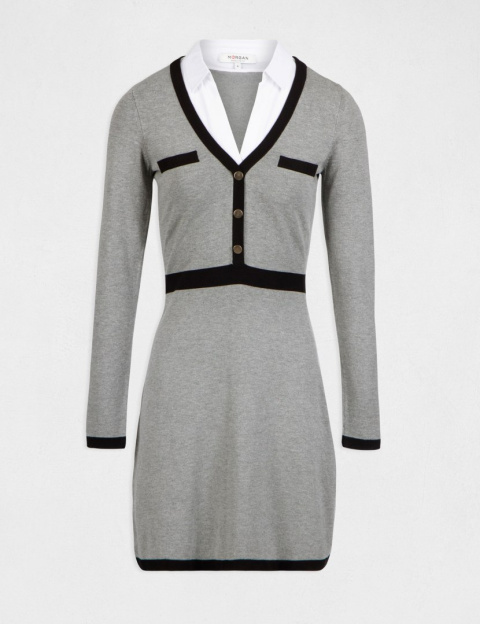Morgan Dress RMEOS.N GRIS CHINE TYPE Morgan Dress RMEOS.N GRIS CHINE TYPE