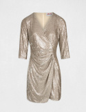 Morgan Dress RANVI.N BEIGE/DORE Morgan Dress RANVI.N BEIGE/DORE