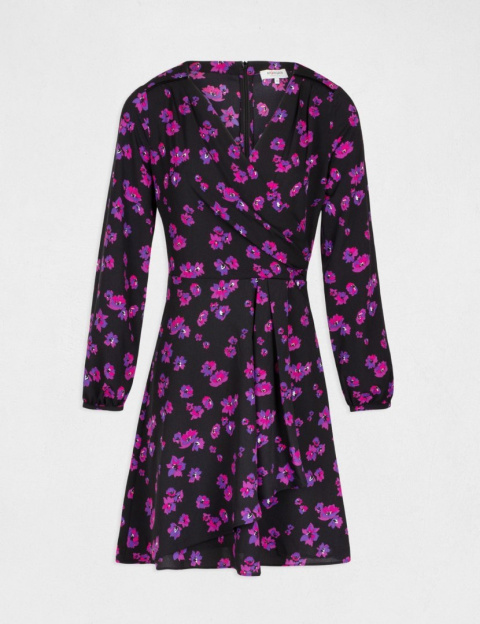 Morgan Dress RVELT.F NOIR/ULTRA VIOLET Morgan Dress RVELT.F NOIR/ULTRA VIOLET