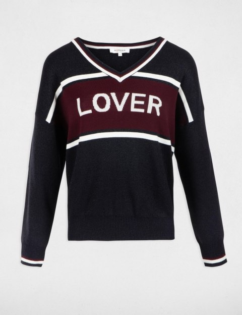 Morgan Sweater MLOVE.N MARINE/FAUVE Morgan Sweater MLOVE.N MARINE/FAUVE
