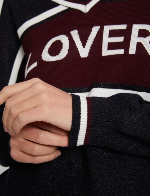Morgan Sweater MLOVE.N MARINE/FAUVE Morgan Sweater MLOVE.N MARINE/FAUVE