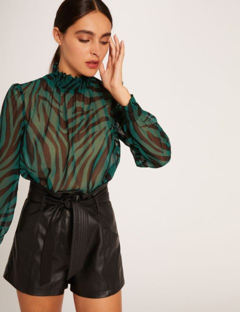 Morgan Blouse OZIBI.F VERT IMP Morgan Blouse OZIBI.F VERT IMP