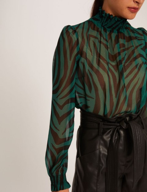 Morgan Blouse OZIBI.F VERT IMP Morgan Blouse OZIBI.F VERT IMP