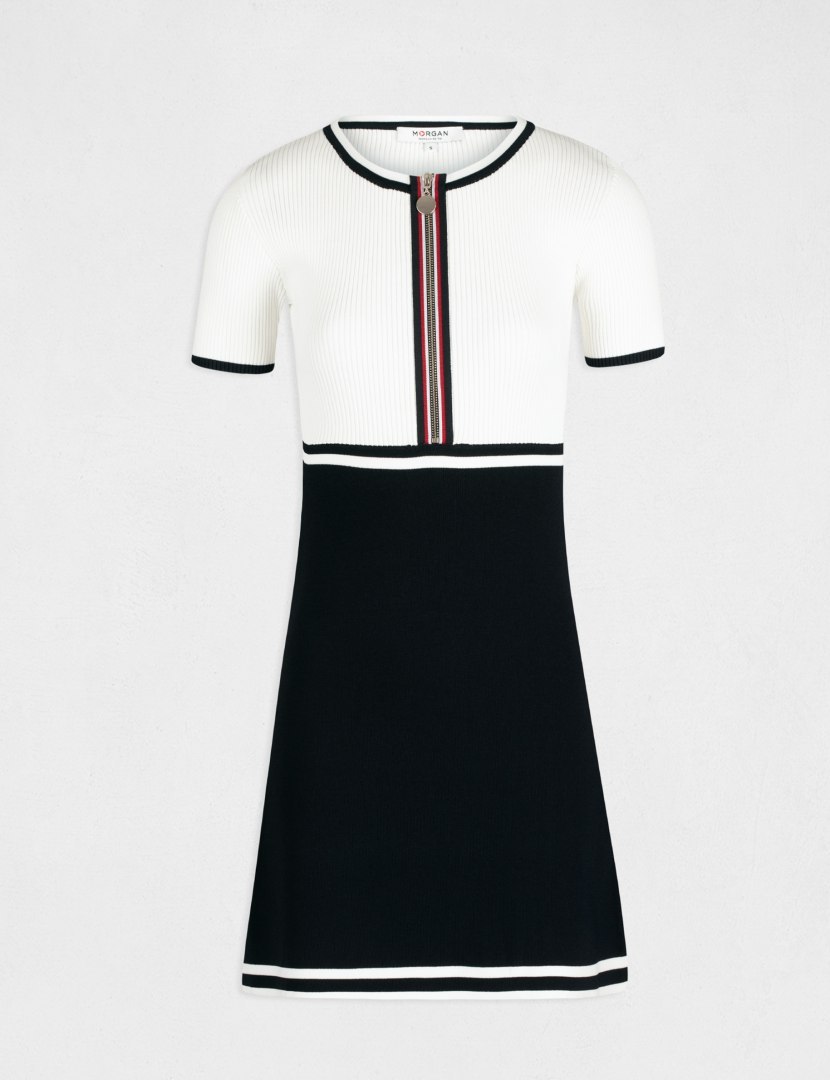 Morgan Dress RMODIA MARINE/OFF WHITE Morgan Dress RMODIA MARINE/OFF WHITE