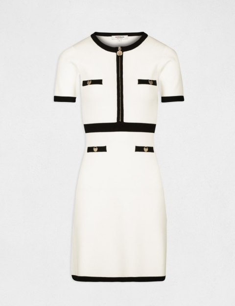 Morgan Dress RMOIR OFF WHITE/NOIR Morgan Dress RMOIR OFF WHITE/NOIR