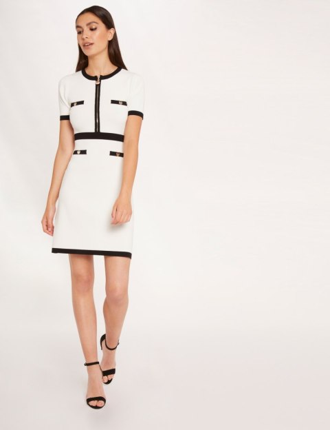 Morgan Dress RMOIR OFF WHITE/NOIR Morgan Dress RMOIR OFF WHITE/NOIR