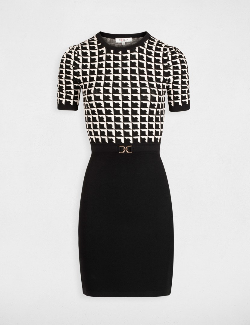 Morgan Dress RMOLI NOIR/JAC OFF WHITE Morgan Dress RMOLI NOIR/JAC OFF WHITE