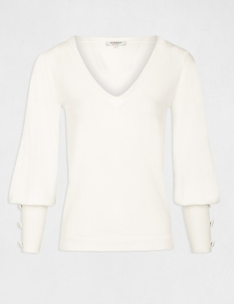 Morgan Sweater MANUELA OFF WHITE Morgan Sweater MANUELA OFF WHITE