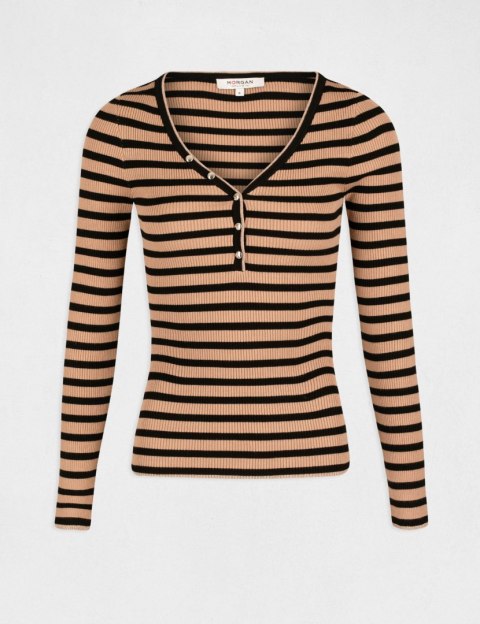 Morgan Sweater MATA CARAMEL/NOIR Morgan Sweater MATA CARAMEL/NOIR