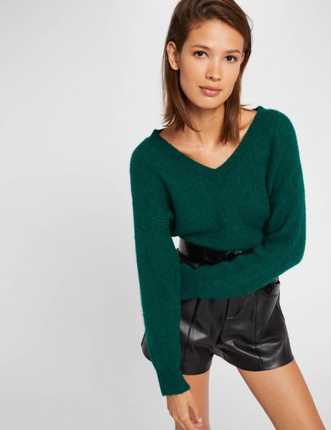Morgan Sweater MATILDA VERT IMPRIME Morgan Sweater MATILDA VERT IMPRIME