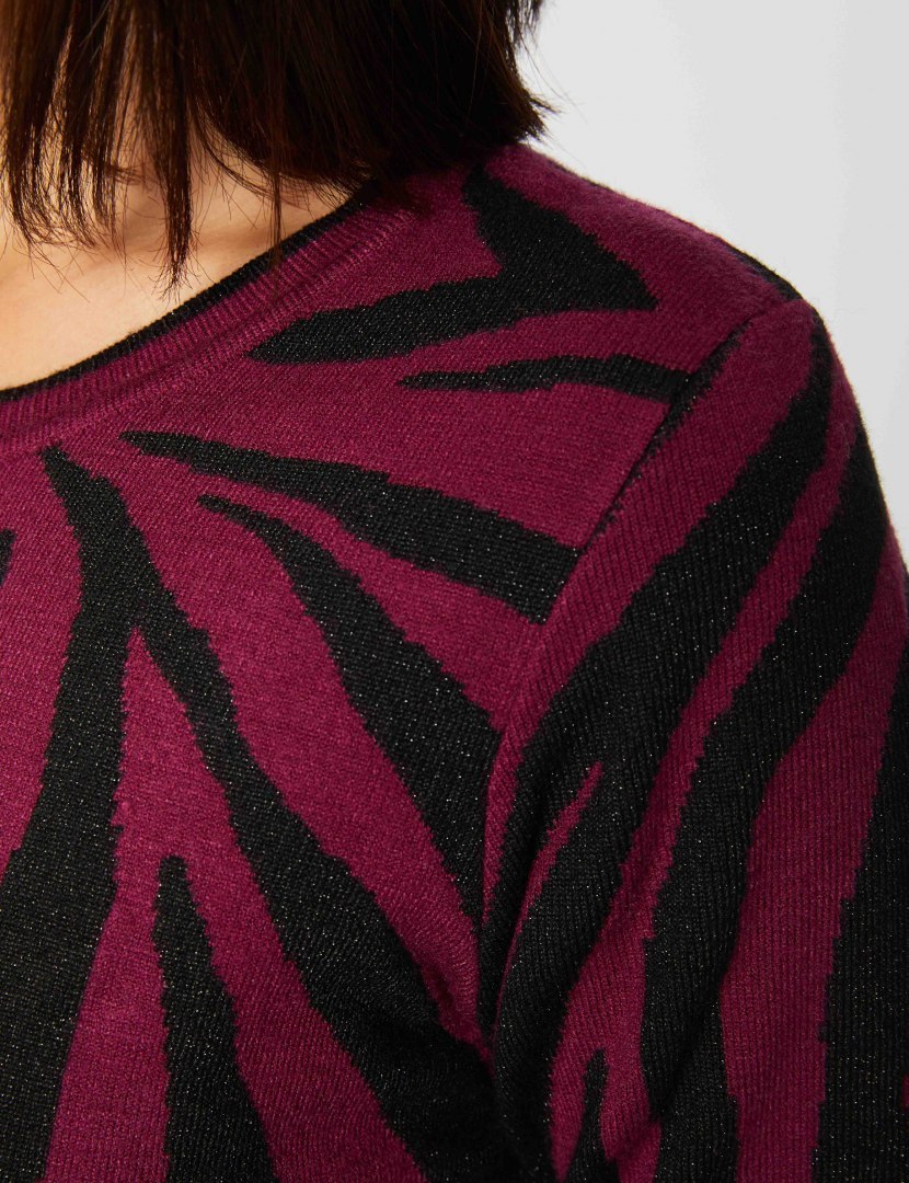 Morgan Sweater MPOESIE VIOLINE/NOIR Morgan Sweater MPOESIE VIOLINE/NOIR