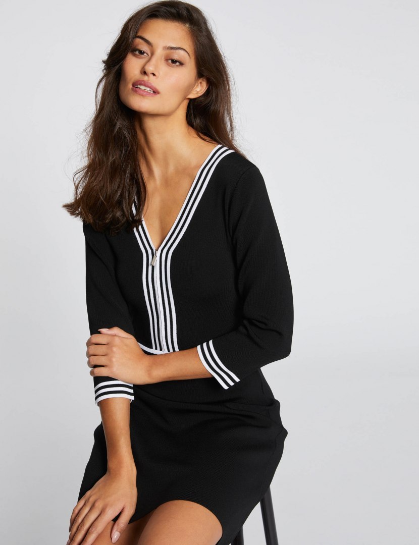 Morgan Dress RMFATA NOIR/OFF WHITE Morgan Dress RMFATA NOIR/OFF WHITE