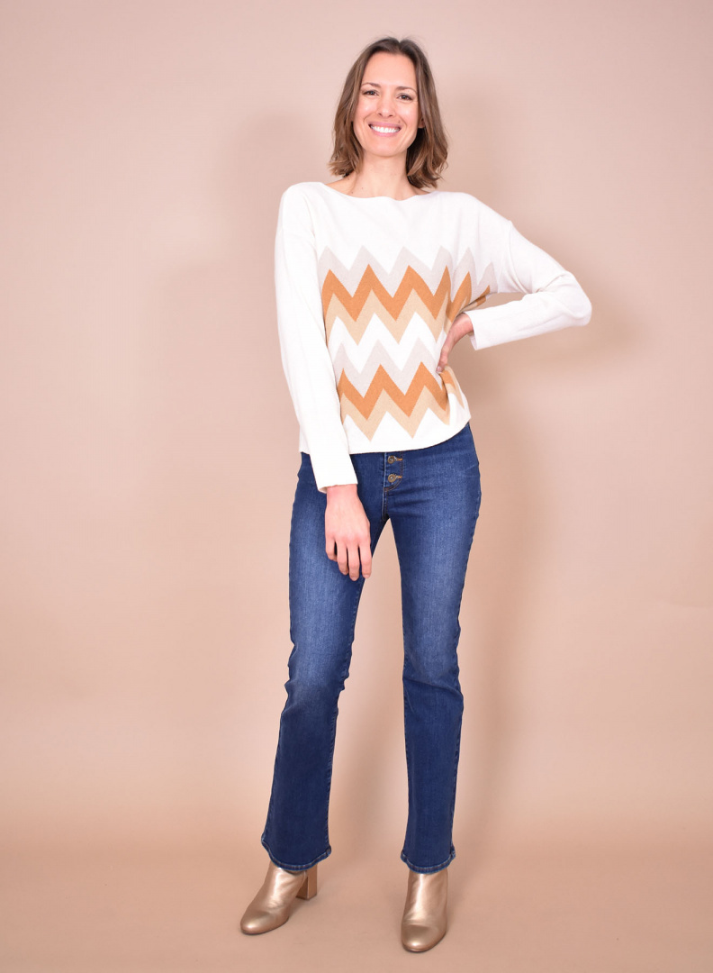La Fee Maraboutee Sweater FB-PU-FERIEL ECRU La Fee Maraboutee Sweater FB-PU-FERIEL ECRU