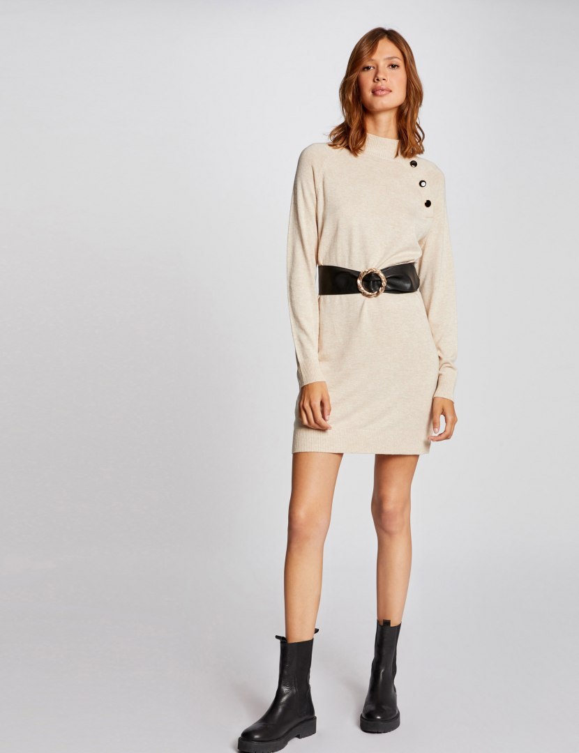 Morgan Dress RMERCI BEIGE CHINE Morgan Dress RMERCI BEIGE CHINE