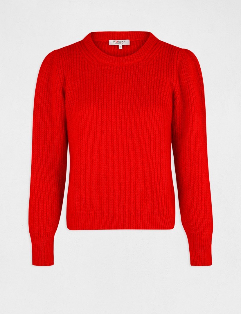 Morgan Sweater MCASSIS ROUGE VIF Morgan Sweater MCASSIS ROUGE VIF