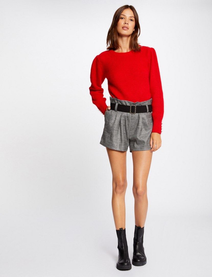 Morgan Sweater MCASSIS ROUGE VIF Morgan Sweater MCASSIS ROUGE VIF