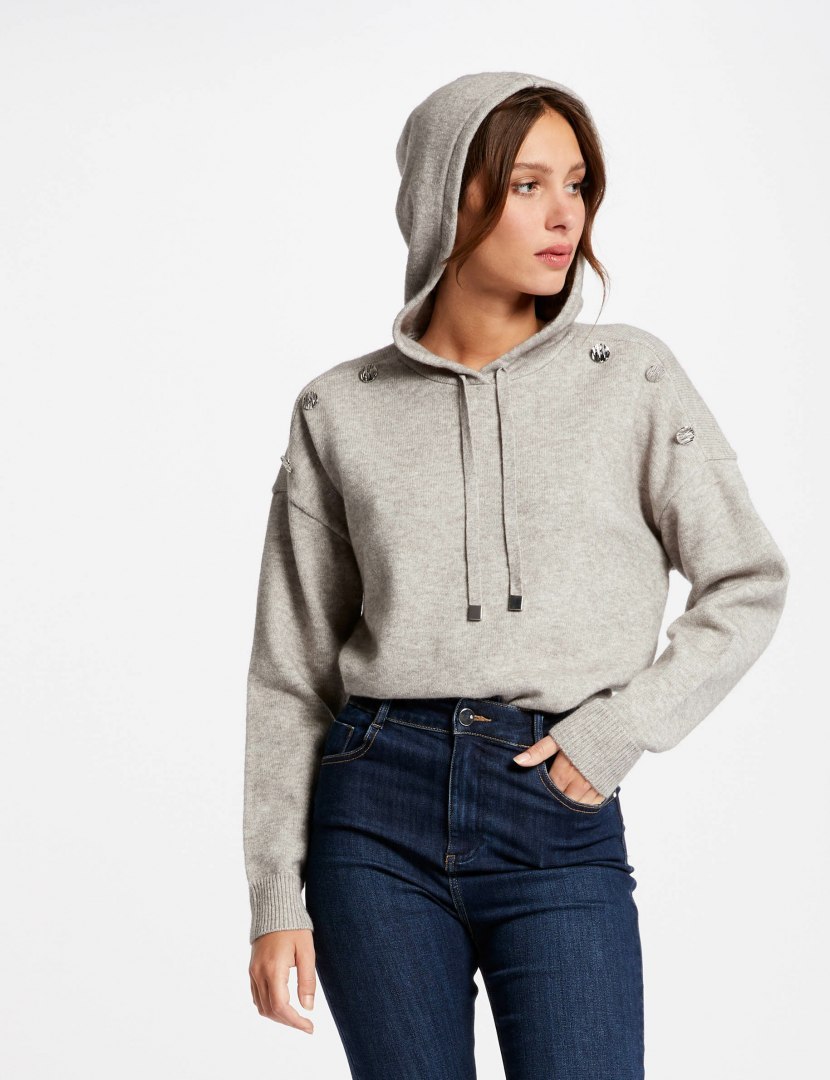 Morgan Sweater MPRUNE GRIS CLAIR Morgan Sweater MPRUNE GRIS CLAIR