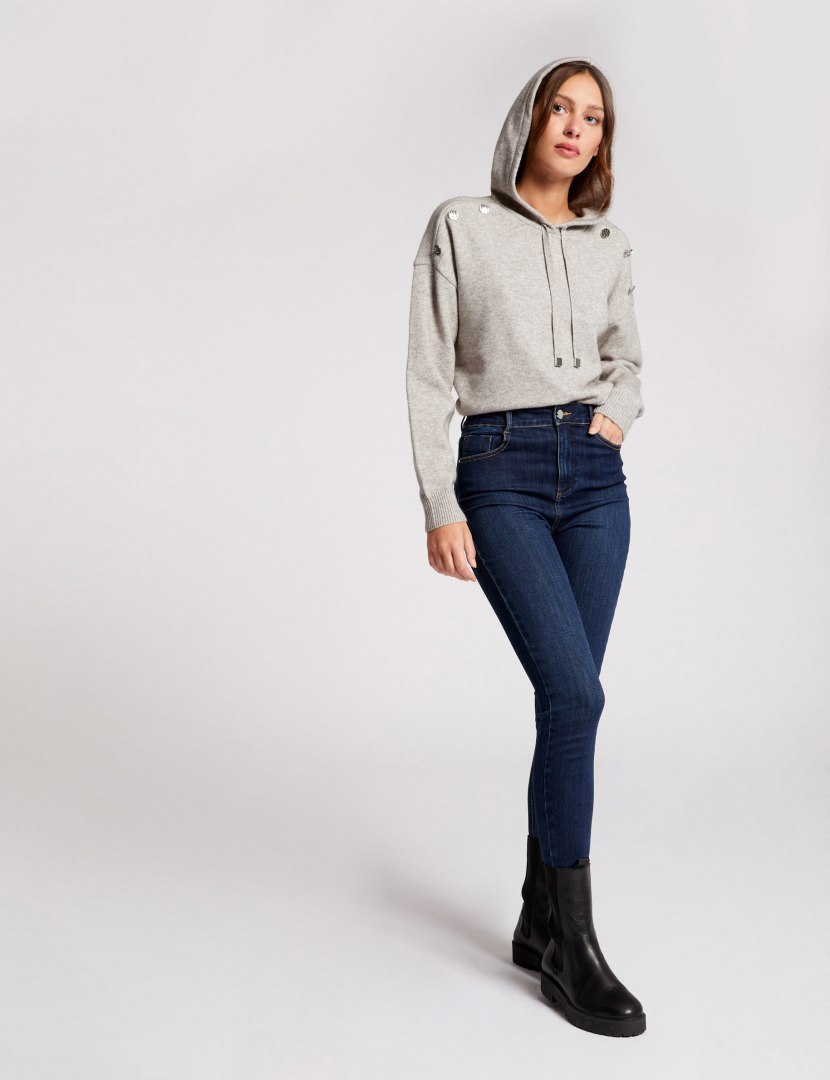 Morgan Sweater MPRUNE GRIS CLAIR Morgan Sweater MPRUNE GRIS CLAIR