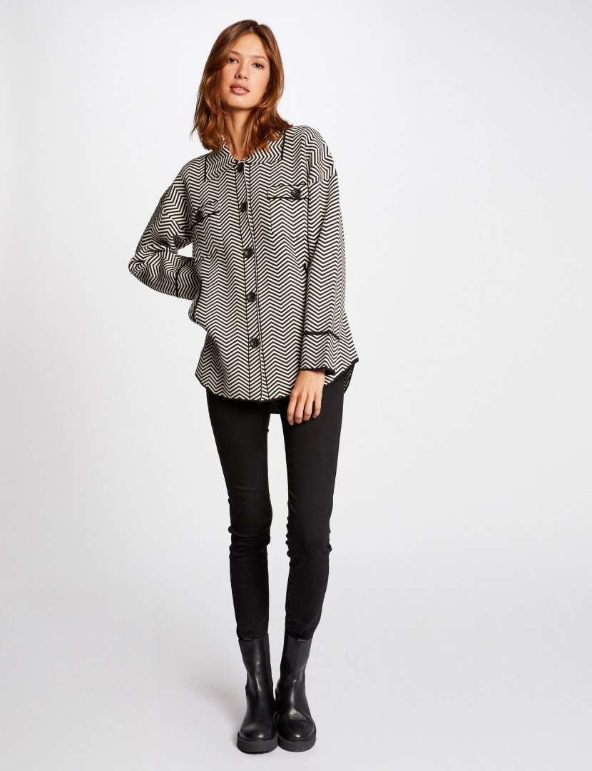 Morgan Sweater MLOA NOIR/OFF WHITE Morgan Sweater MLOA NOIR/OFF WHITE