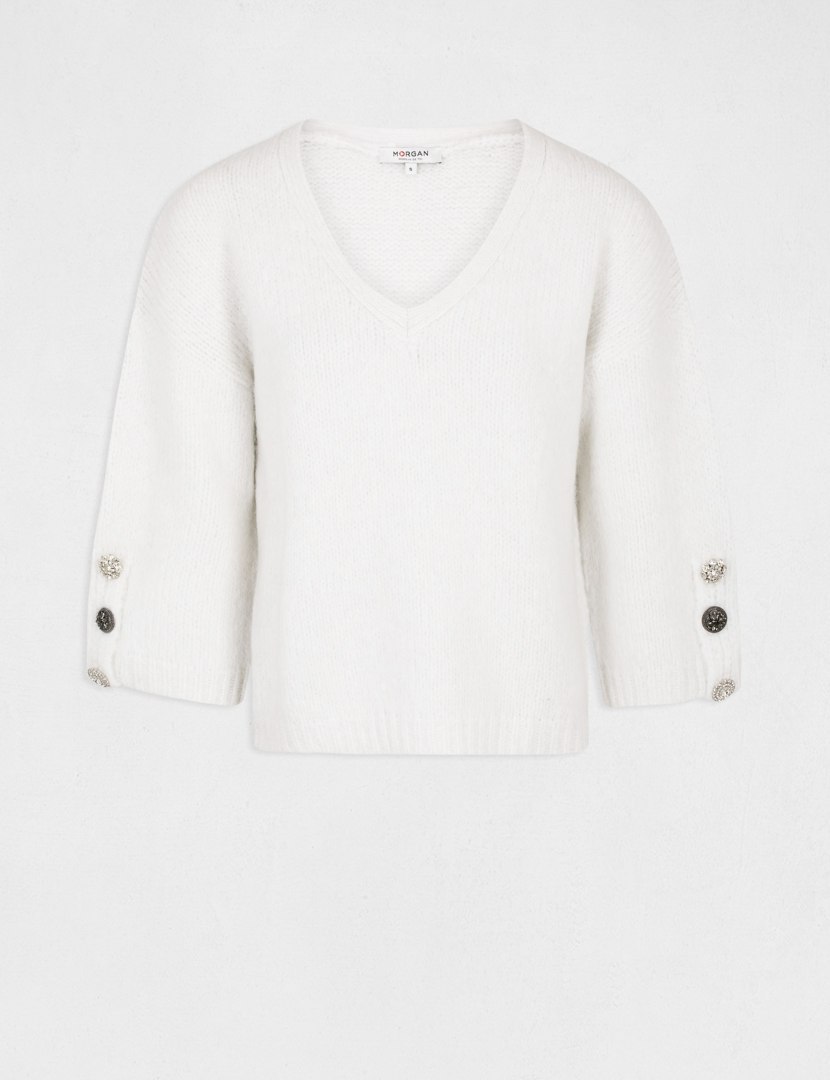 Morgan Sweater MSILO OFF WHITE