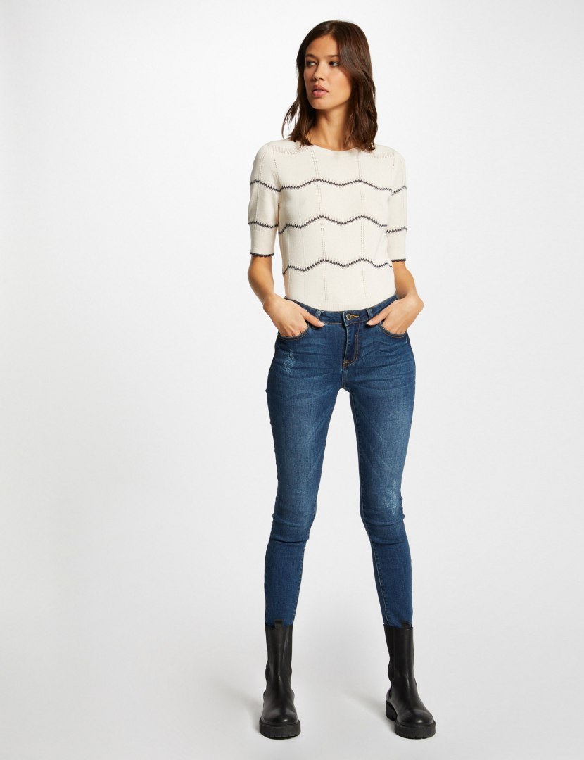Morgan Sweater MPUCE IVOIRE/MARINE Morgan Sweater MPUCE IVOIRE/MARINE