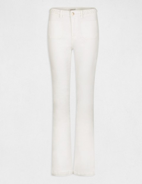 Morgan Spodnie PSEVEN OFF WHITE