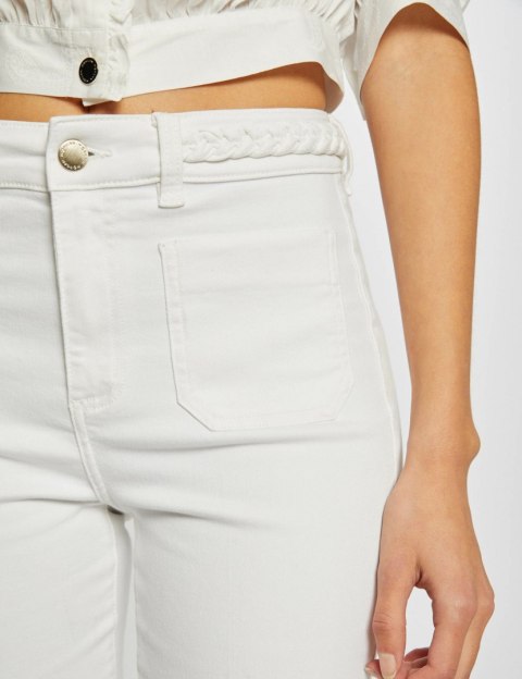 Morgan Spodnie PSEVEN OFF WHITE