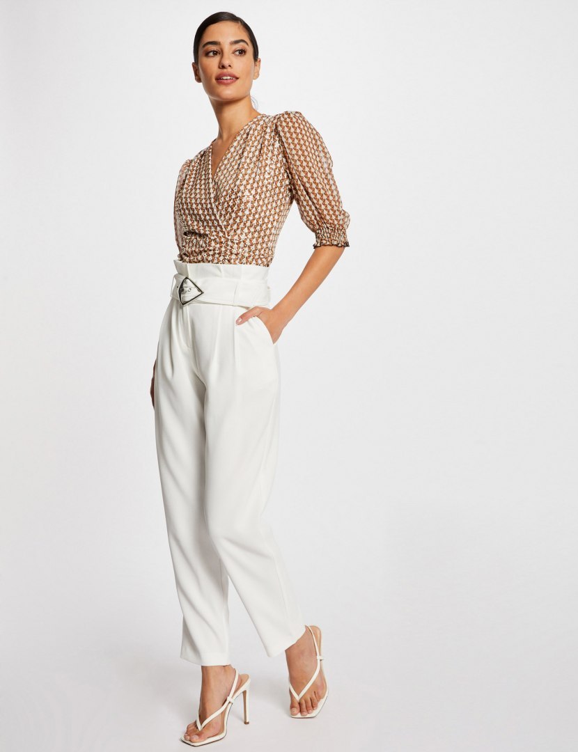 Morgan Spodnie PRING.F OFF WHITE Morgan Spodnie PRING.F OFF WHITE