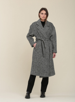Humility Coat HE-GP-SEVIL BLANC/NOIR