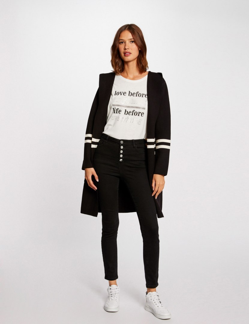 Morgan Sweater MCAPI NOIR/IVOIRE Morgan Sweater MCAPI NOIR/IVOIRE