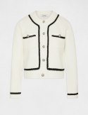 Morgan Sweater MGOYA OFF WHITE/NOIR Morgan Sweater MGOYA OFF WHITE/NOIR