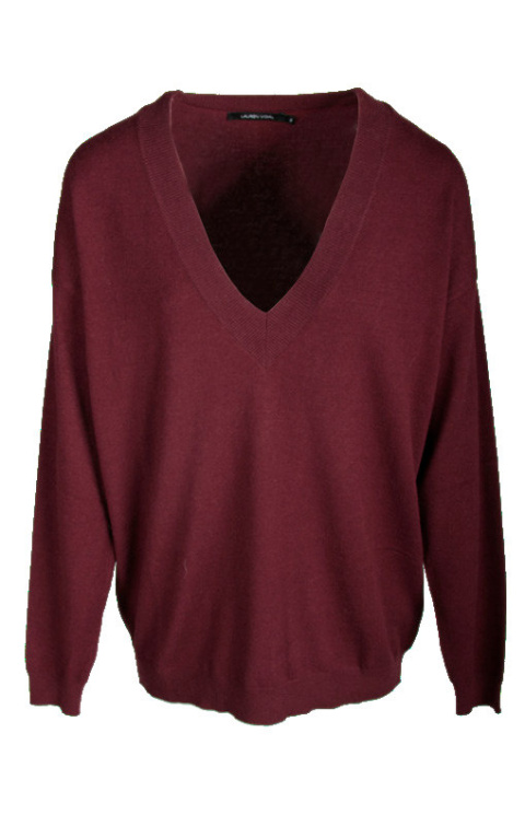 Lauren Vidal Sweater LVPLH1191 PRUNE