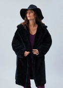 Lauren Vidal Coat LVMH1130 NOIR Lauren Vidal Coat LVMH1130 NOIR