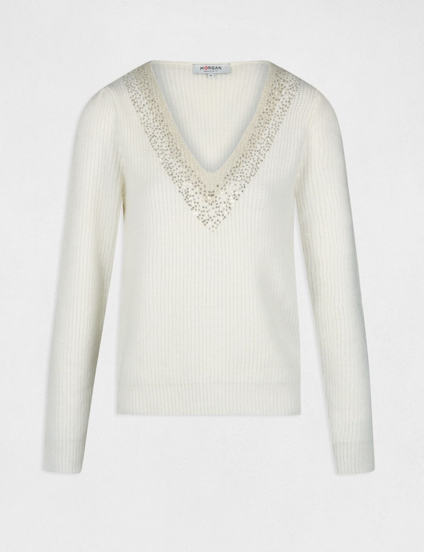 Morgan Sweater MVINCE OFF WHITE
