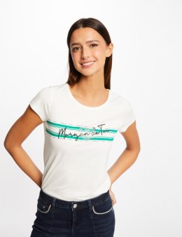 Morgan Blouse DTOI OFF WHITE/VERT VEGETAL
