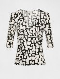 Morgan Blouse TLOLA OFF WHITE/NOIR Morgan Blouse TLOLA OFF WHITE/NOIR