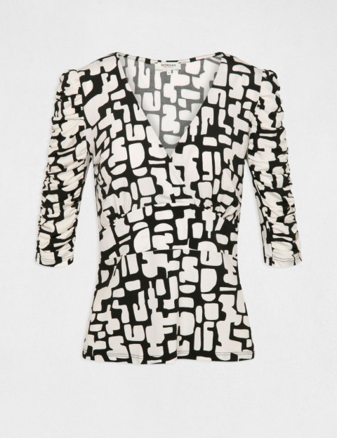 Morgan Blouse TLOLA OFF WHITE/NOIR Morgan Blouse TLOLA OFF WHITE/NOIR