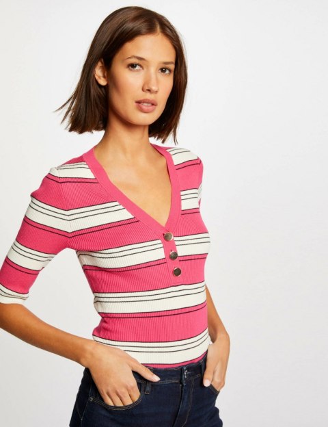 Morgan Sweater MINO FUCHSIA/IVOIRE Morgan Sweater MINO FUCHSIA/IVOIRE