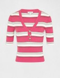 Morgan Sweater MINO FUCHSIA/IVOIRE Morgan Sweater MINO FUCHSIA/IVOIRE