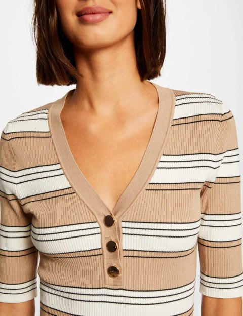Morgan Sweater MINO IVOIRE/CAMEL Morgan Sweater MINO IVOIRE/CAMEL