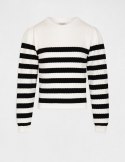 Morgan Sweater MJELY NOIR/OFF WHITE