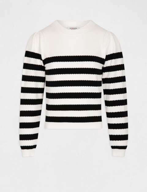 Morgan Sweater MJELY NOIR/OFF WHITE Morgan Sweater MJELY NOIR/OFF WHITE