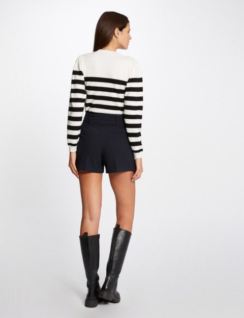 Morgan Sweater MJELY NOIR/OFF WHITE Morgan Sweater MJELY NOIR/OFF WHITE