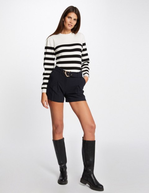 Morgan Sweater MJELY NOIR/OFF WHITE Morgan Sweater MJELY NOIR/OFF WHITE